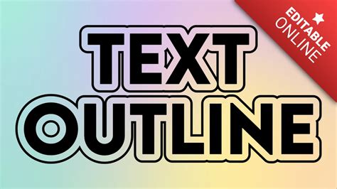 Text Outline | Text Effect Generator