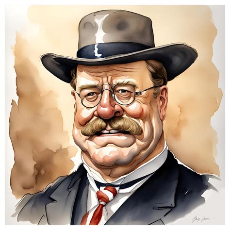 Teddy Roosevelt caricature Digital Art by Greg Joens - Fine Art America