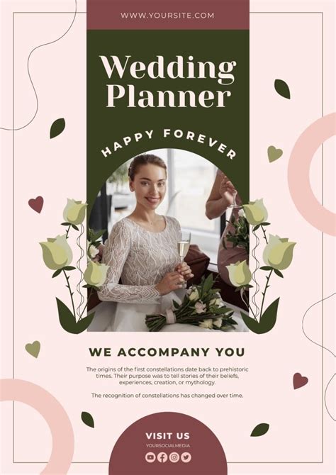 Free Wedding Planner Happy Forever Poster template