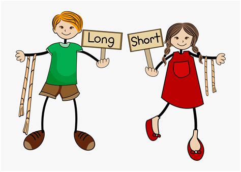 Long And Short Clipart, HD Png Download - kindpng