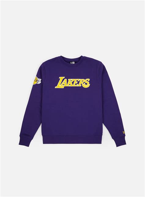 New Era NBA Team Apparel Crewneck Los Angeles Lakers Men, Purple ...