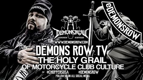 DemonsRowTV (The Holy Grail Of MC Culture) | Club culture, The holy grail, Culture