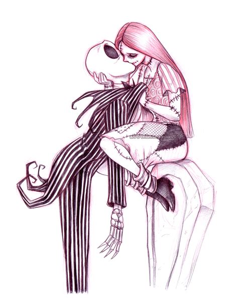 Jack Skellington And Sally Drawing at GetDrawings | Free download