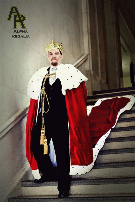 This King's royal robe was inspired by some of the beautiful coronation robes worn by royalty ...