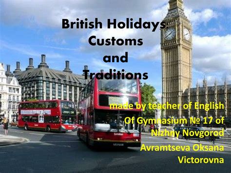 PPT - British Holidays: Customs and Traditions PowerPoint Presentation ...