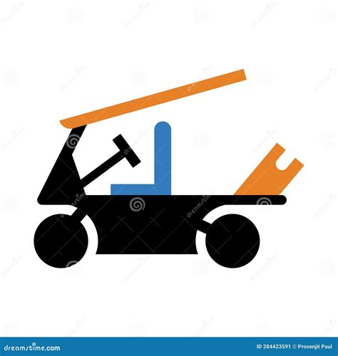 Golf Cart, Golf, Buggy Car, Game Golf Cart Icon Stock Vector - Illustration of transportation ...
