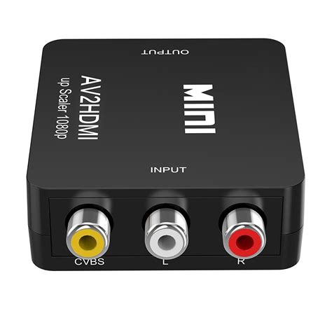 RCA to HDMI,AV to HDMI Converter,ABLEWE 1080P Mini RCA Composite CVBS ...