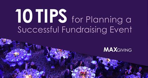 10 Tips for Planning a Successful Fundraising Event | MaxGiving