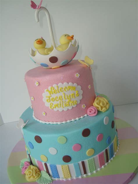 twins baby shower cake | Sarah Orr | Flickr