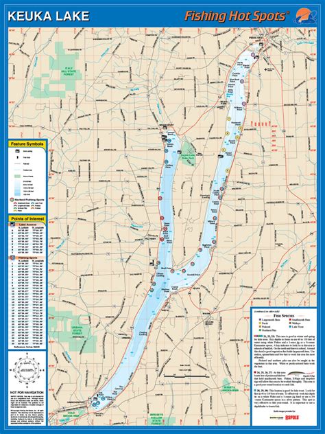 Keuka Lake Fishing Map