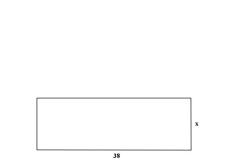 A rectangle has perimeter 88 cm and length 38 cm. What is its width ...