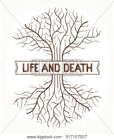 Tree Life, Life Death Vector & Photo (Free Trial) | Bigstock