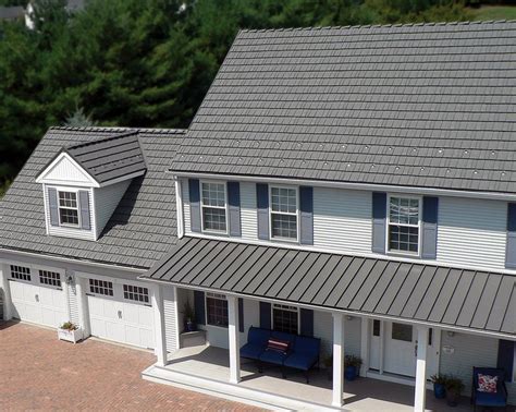 Classic Metal Roofing Systems Rustic Shingle 4 | Color: Gray; Style ...