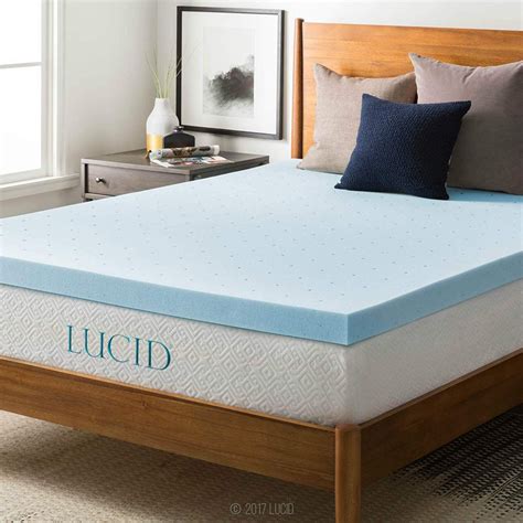 LUCID 3-inch Gel Memory Foam Mattress Topper - Queen Price