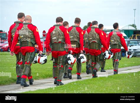 Royal Air Force Red Arrows pilots at RAF Scampton in Lincolnshire Stock Photo - Alamy