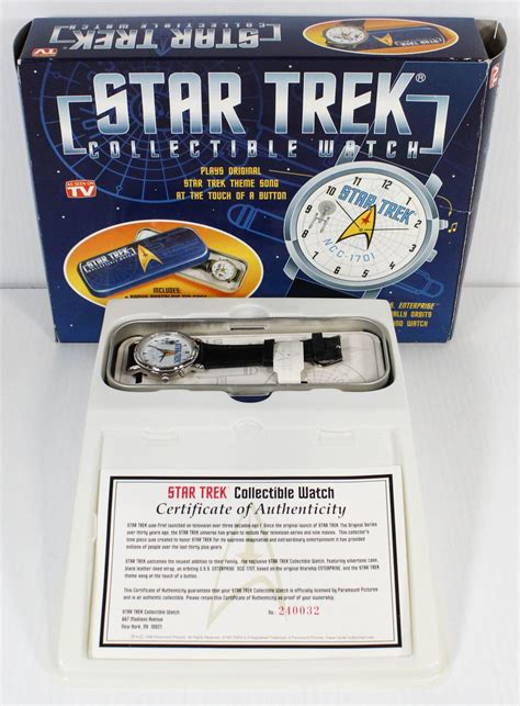 STAR TREK COLLECTIBLE WATCH W/COA