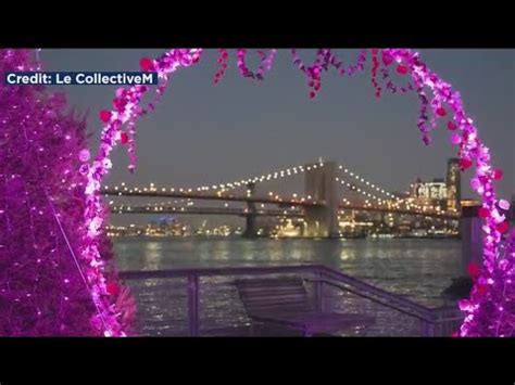 Pink Pier takes over Pier 15 in NYC - YouTube