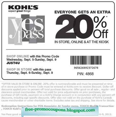 Printable Coupons 2021: Kohls Coupons