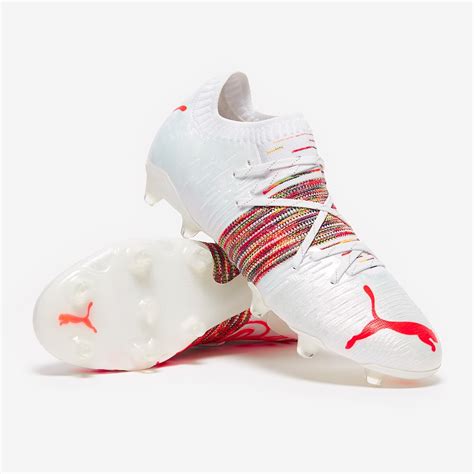 Puma Future Z 1.1 FG/AG - White/Red Blast - Firm Ground - Mens Boots | Pro:Direct Soccer