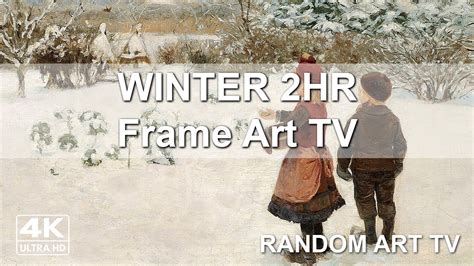 Winterscape 2Hr Art TV | Turn Your TV into Frame Art | Vintage Winter Art Slideshow 4K HD ...