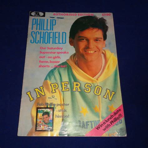 Rare Phillip Schofield In Person Vintage Fan Magazine Authorised Edition Collectable Memorabilia ...