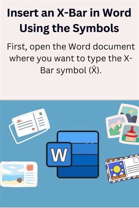 Insert an X-Bar in Word Using the Symbols