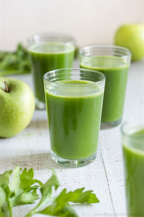 Glowing Skin Green Juice Recipe - Happy Foods Tube