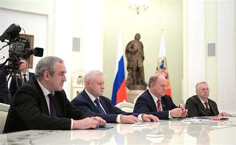 Meeting with State Duma party faction leaders • President of Russia