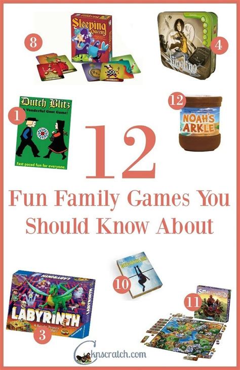 Fun Family Games You Should Know About — Chicken Scratch N Sniff | Family games, Family fun ...