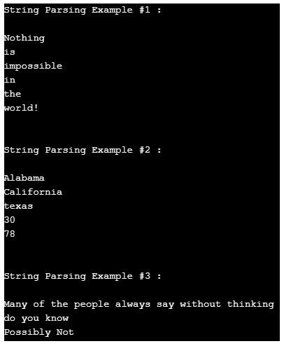 Java Parse String | Syntax and Initialization of Java Parse String