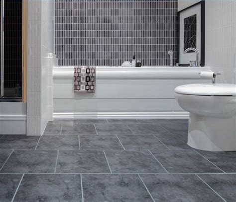 grey flooring ideas for bathroom - Merle Knowlton