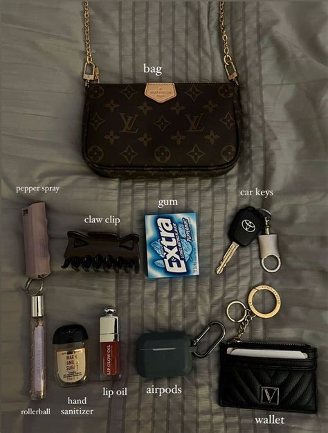 fall bag tour 👝 | Makeup bag, Everyday bag essentials, Purse essentials