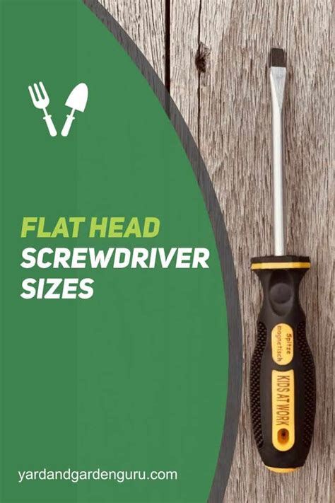 Flat Head Screwdriver Sizes