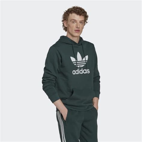 adidas Adicolor Classics Trefoil Hoodie - Green | adidas Philippines