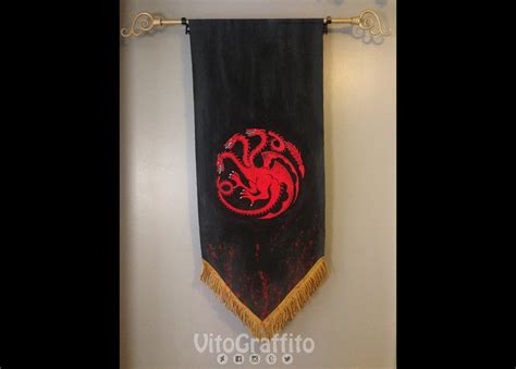 House Targaryen Sigil Banner Game of Thrones - Etsy