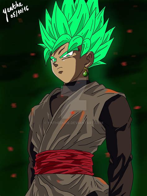 Goku Black Super Saiyan Green by Ynthedude on DeviantArt