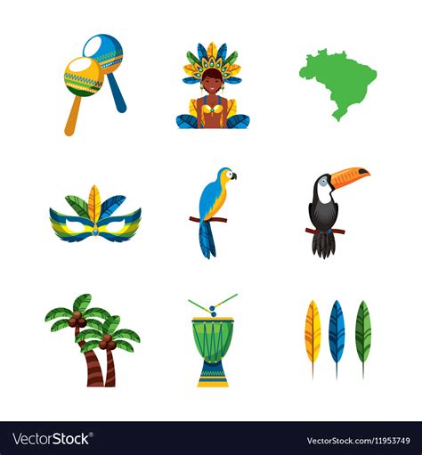 Brazilian culture design Royalty Free Vector Image