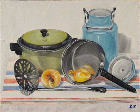 Still Life with Cooking Utensils, Milk Can and Onion | Flickr