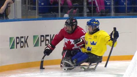 Best Sled Hockey Hits at the 2014 Paralympics - YouTube