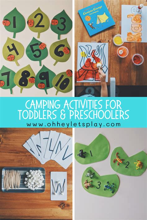 Camping Activities for Toddlers and Preschoolers — Oh Hey Let's Play