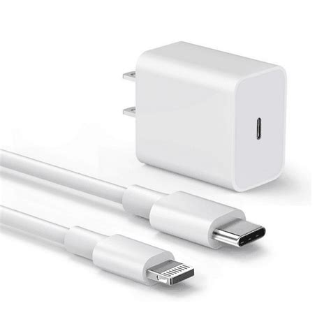 Cargador USB C con Cable a Lighting 1 M, Tipo C Cargador Carga Rapido Power Enchufe USB C ...