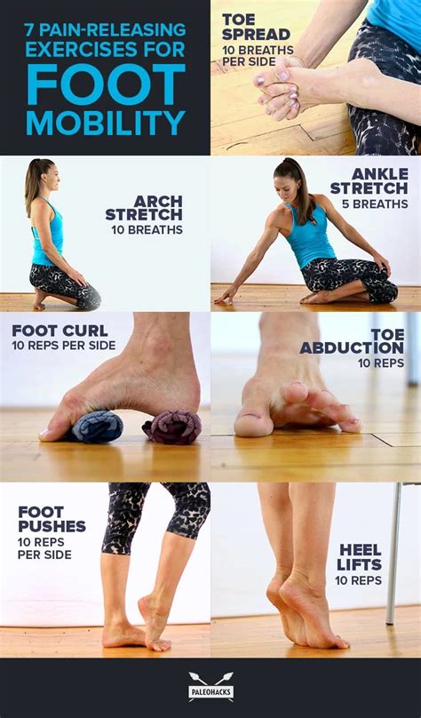 7 Pain-Releasing Exercises for Foot Mobility | Fitness Fitness Workouts, Yoga Fitness, At Home ...