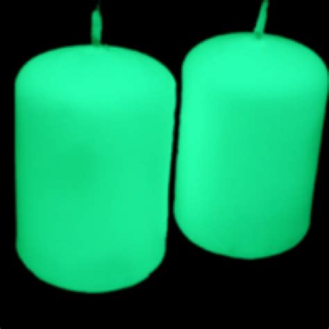 Glow in the dark candles | Glow in the Dark Party | Pinterest