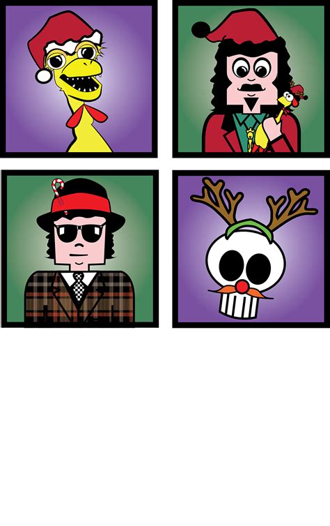 Happy Holidaze Card featuring Svengoolie characters on Behance