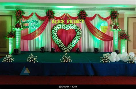 Wedding Reception Decoration done at Mass hotel, Pondicherry