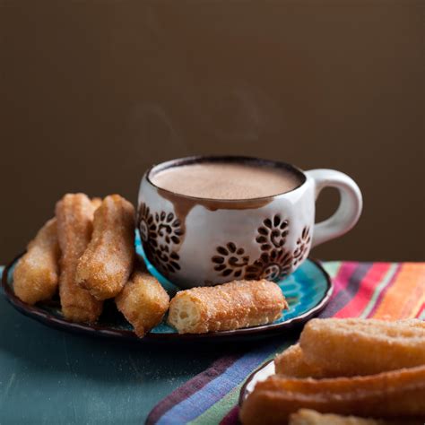 Churros with Mexican Hot Chocolate Recipe