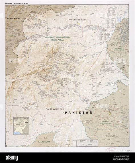 Central waziristan map hi-res stock photography and images - Alamy