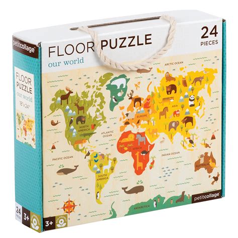 World Map 24-Piece Floor Puzzle | Children's Jigsaws