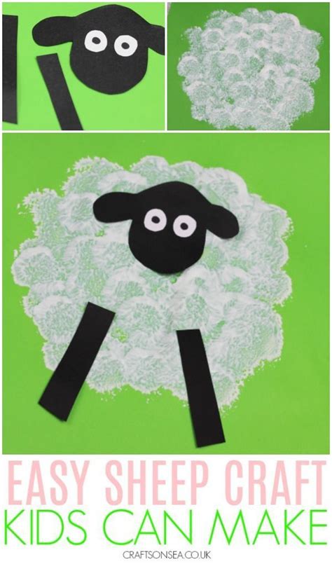 Sheep Craft for Toddlers | Sheep crafts, Preschool crafts, Daycare crafts