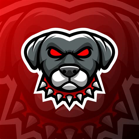 vector graphics illustration of a dog in esport logo style. perfect for ...